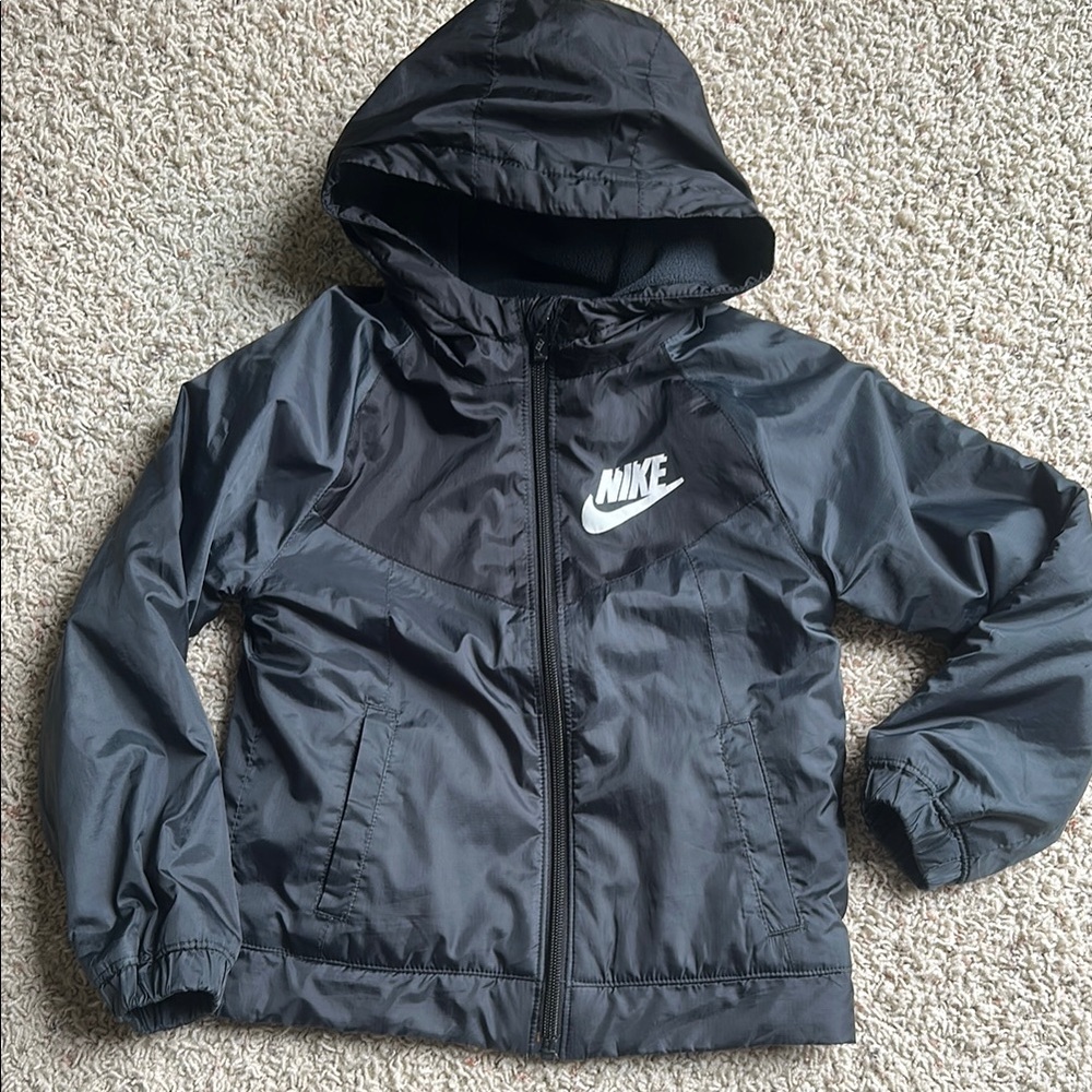 Nike Kids Black Fleece Lined Jacket